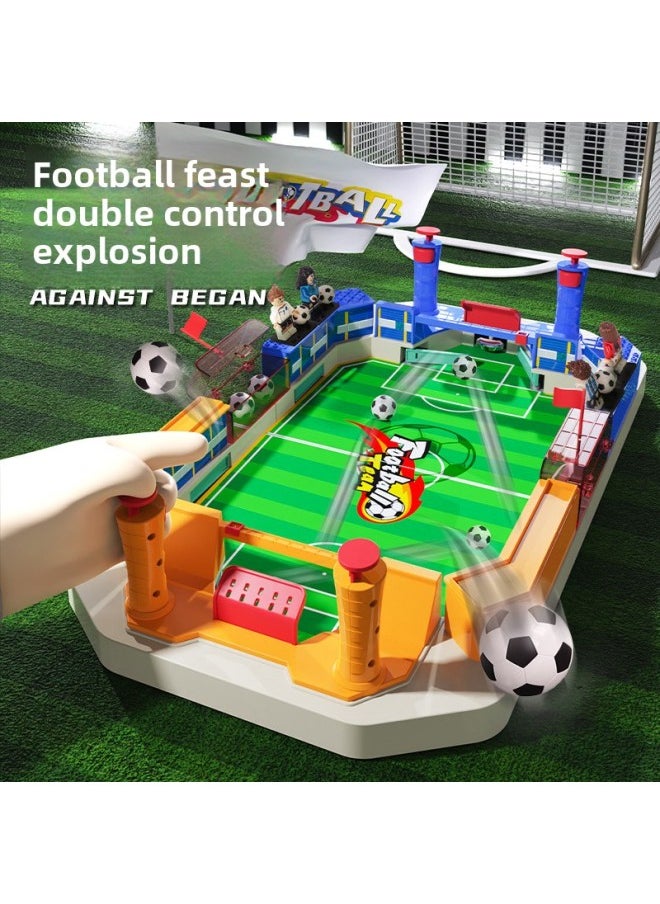Children's Double Battle Table Soccer Parent-Child Interactive Educational Board Game 3-6 Years Old Boys' Toys Board Game-Colour:Table Football (large Size) 2 Balls English Color Box