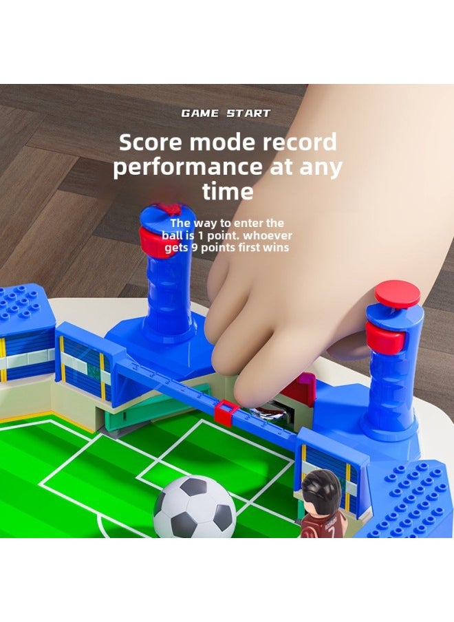 Children's Double Battle Table Soccer Parent-Child Interactive Educational Board Game 3-6 Years Old Boys' Toys Board Game-Colour:Table Football (large Size) 2 Balls English Color Box