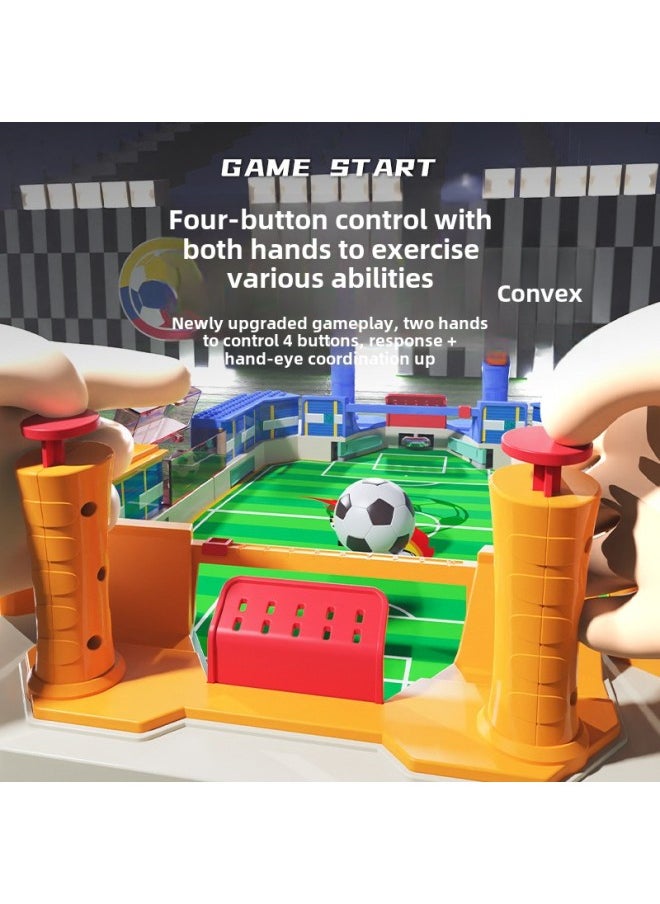 Children's Double Battle Table Soccer Parent-Child Interactive Educational Board Game 3-6 Years Old Boys' Toys Board Game-Colour:Table Football (large Size) 2 Balls English Color Box