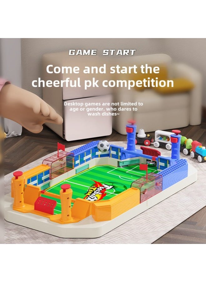 Children's Double Battle Table Soccer Parent-Child Interactive Educational Board Game 3-6 Years Old Boys' Toys Board Game-Colour:Table Football (large Size) 2 Balls English Color Box