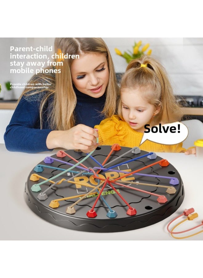 Rope-solving Challenge Board Game Toys Children's Educational Toys Logical Thinking TikTok-Color:Parking Lot Maze