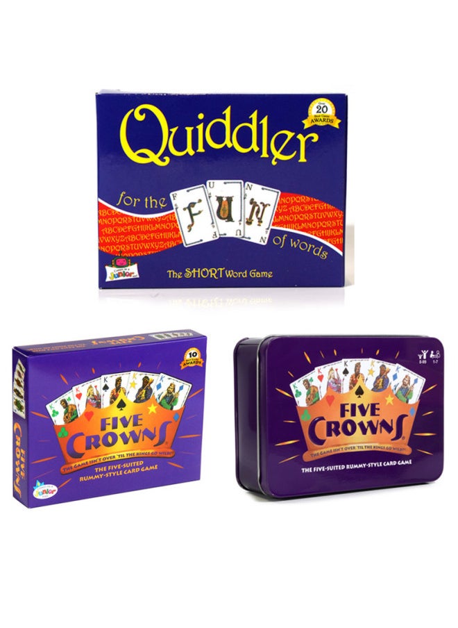 English Chess And Card FIVE CROWNS Crown Board Game Card Quiddler Magician Game Toy-Color:quiddler Magician