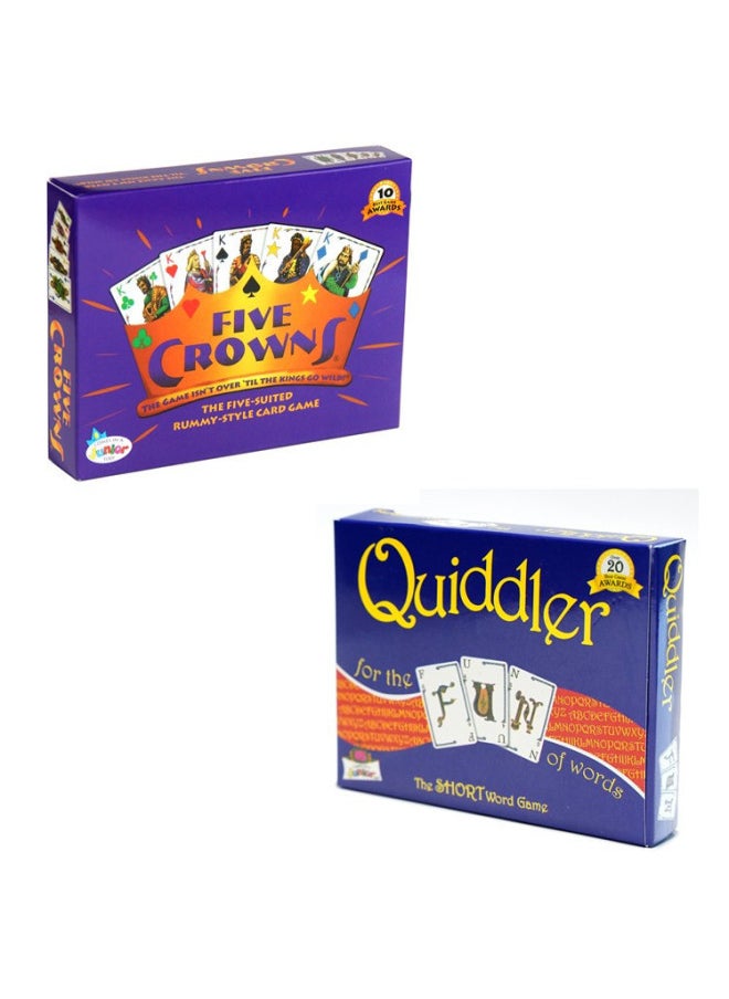 English Chess And Card FIVE CROWNS Crown Board Game Card Quiddler Magician Game Toy-Color:quiddler Magician