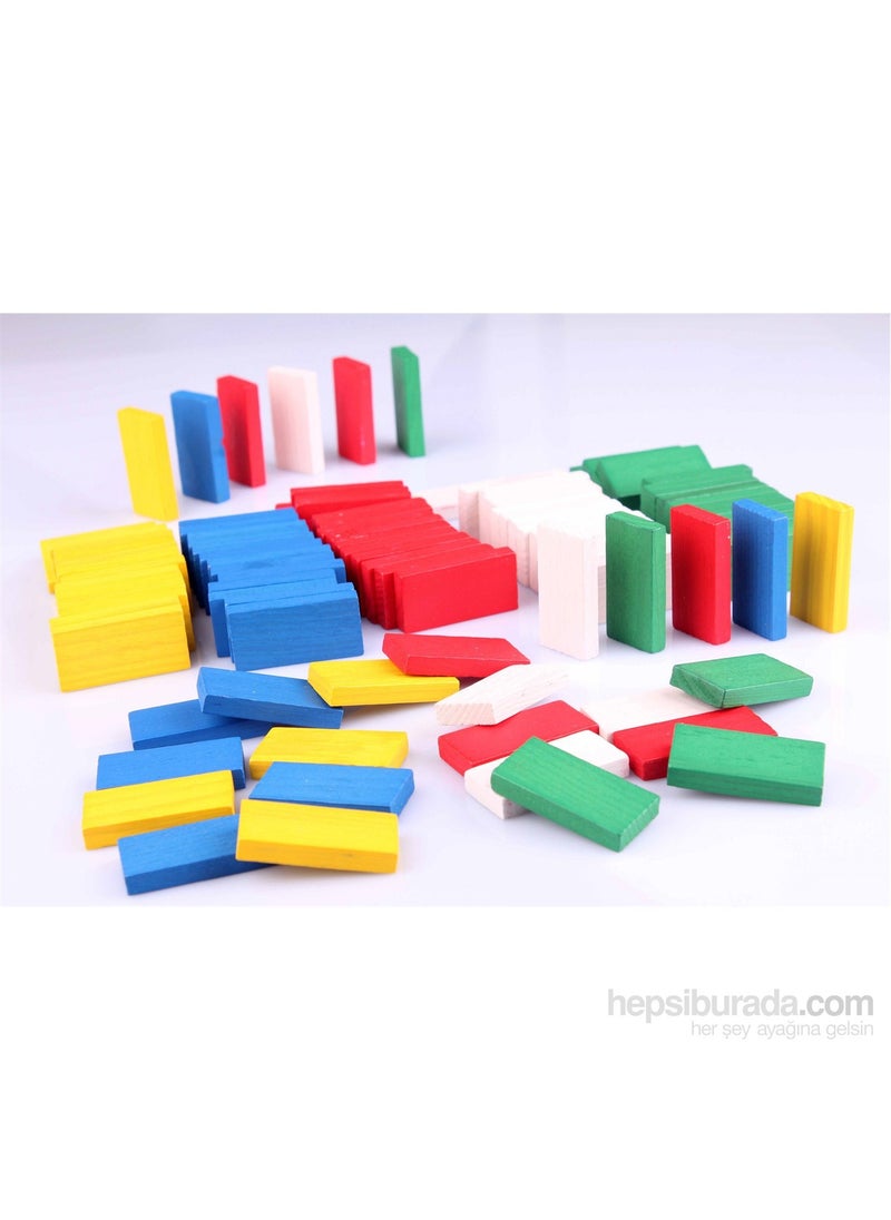 100 Pcs Wooden Domino Set