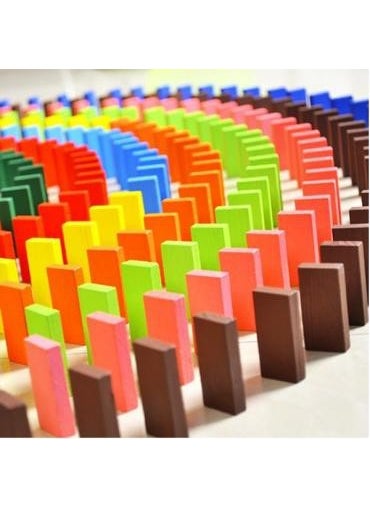 Wooden 360 Pieces Dominoes Fun Game