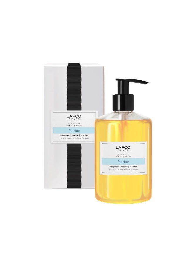 LAFCO New York Liquid Soap Marine - 12oz / 354 ml: Fresh Scented Liquid Soap