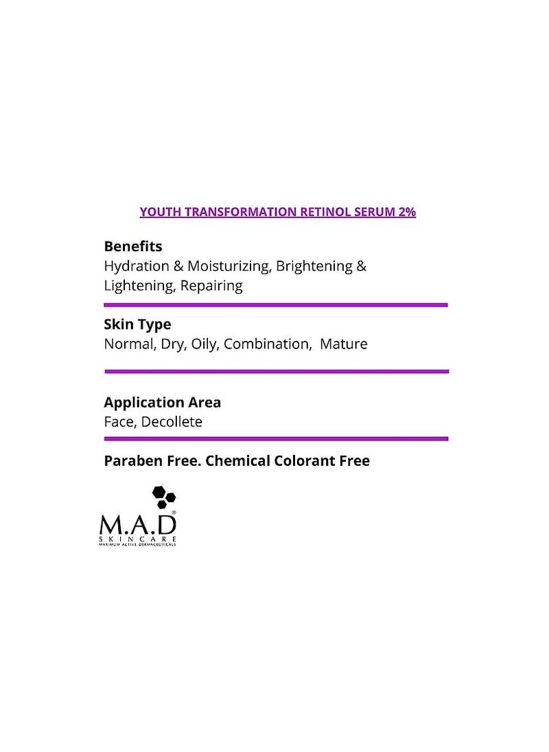 Anti-Aging Youth Transformation Retinol Serum 2%