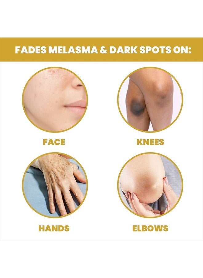Skin brightening Serum, 1 Fl oz / 30 ml, for Face, Armpits, Hands, Knees and Body, with Argan Oil and Shea Butter
