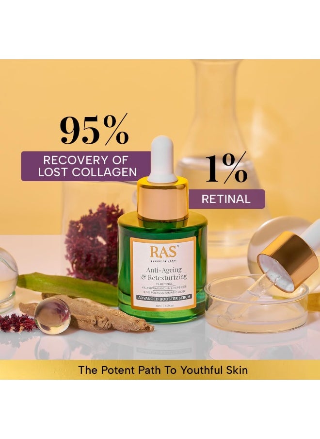 Luxury Oils Anti-Aging & Retexturizing Advanced Booster Serum for Youthful Skin
