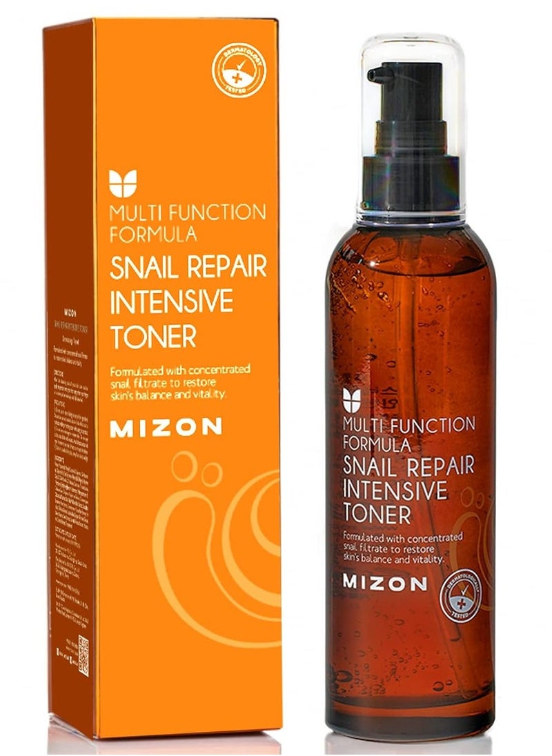 Snail Repair Intensive Toner 100ml, Moisturizer, Wrinkle-Care, Safe Formula For Dry Skin, Without Sticky Feeling