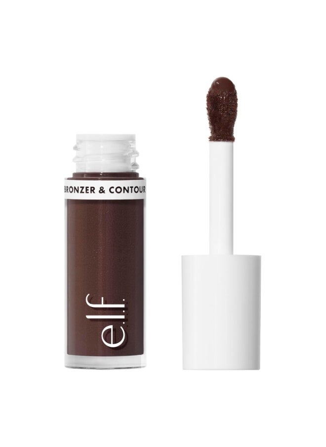 e.l.f. Camo Liquid Bronzer & Contour, Silky Highly Pigmented Formula, Creates a Long-Lasting Bronzed Glow & Natural Look, Vegan & Cruelty-Free, 10 Rich