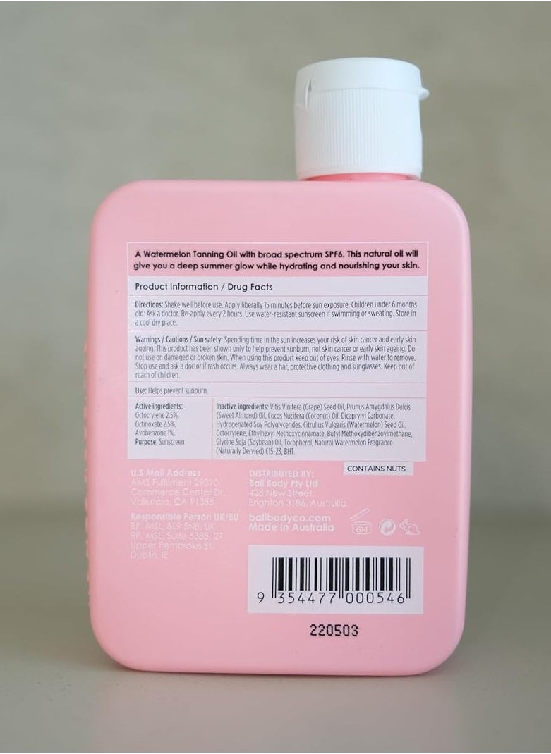 Watermelon Tanning Oil SPF 6 (100ml/3.4 fl oz)