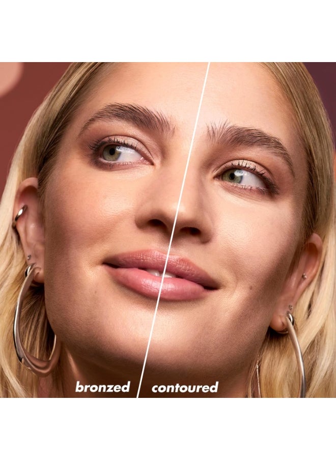 e.l.f. Camo Liquid Bronzer & Contour, Silky Highly Pigmented Formula, Creates a Long-Lasting Bronzed Glow & Natural Look, Vegan & Cruelty-Free, 4 Light/Medium