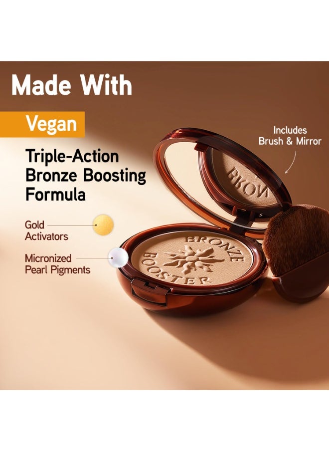 Physicians Formula Bronze Booster Pressed Bronzer - Vitamin-Infused Glow Activators, Mistake-Proof Formula, Natural Finish, Cruelty-Free & Hypoallergenic - Light to Medium