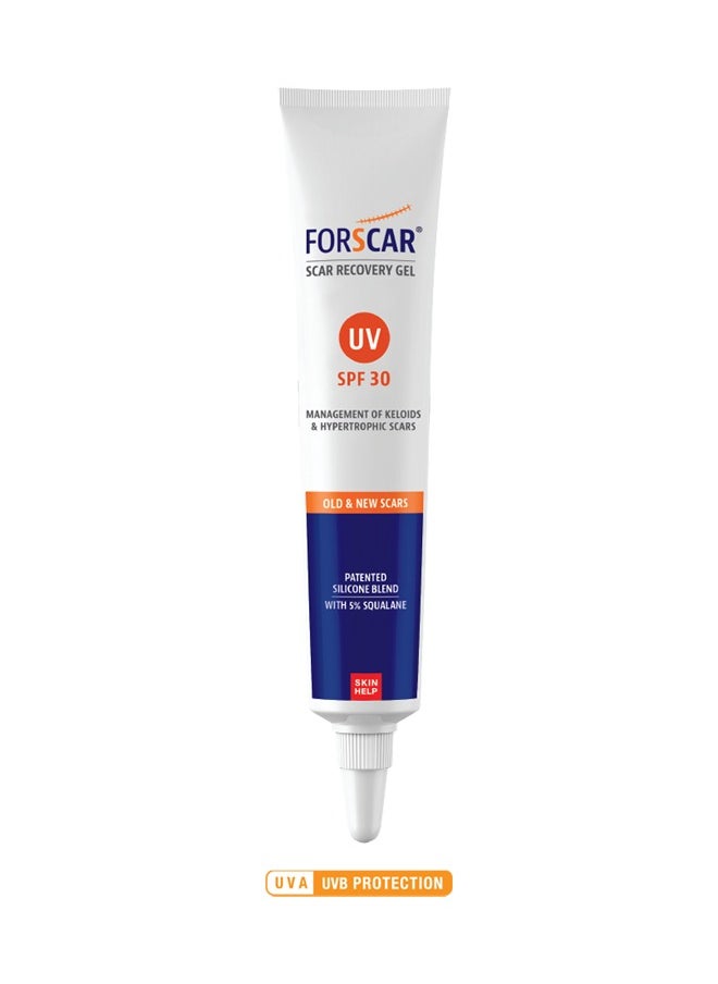 Scar Recovery Gel UV SPF 30 – 20ml – Patented Silicone Blend with 5% Squalane – Advanced Scar Treatment for Keloids & Hypertrophic Scars