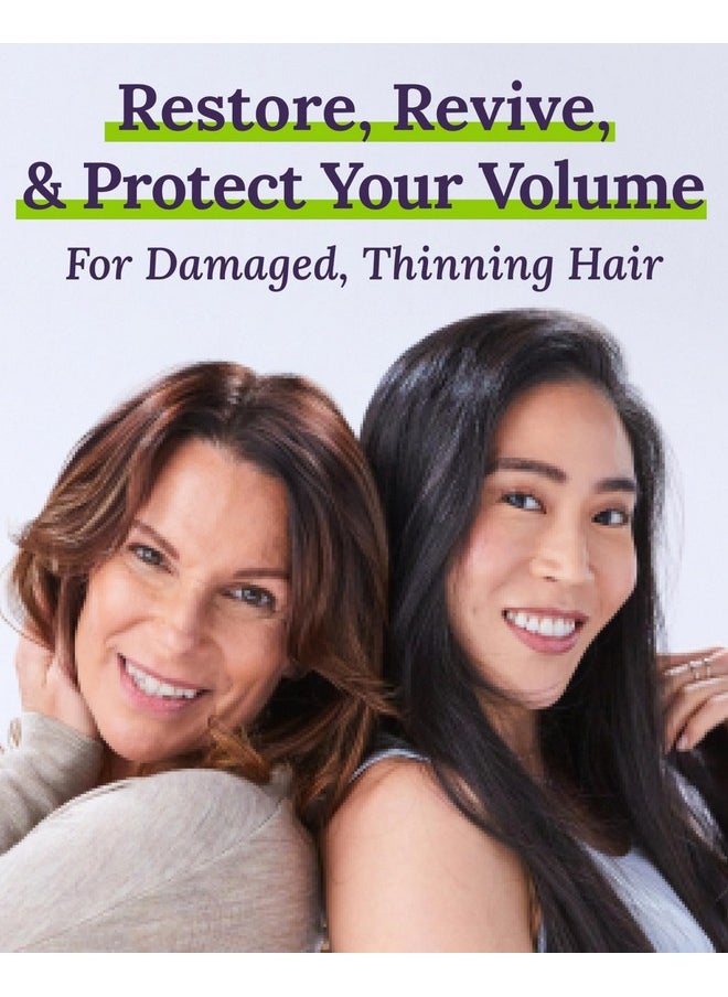 Keranique Damage Control Set for Thinning Hair - Shampoo & Conditioner for Damaged Hair, Follicle Booster Serum, Lift & Repair Spray - Keratin Enriched Repair Products for Dry, Thin Hair - Travel Size