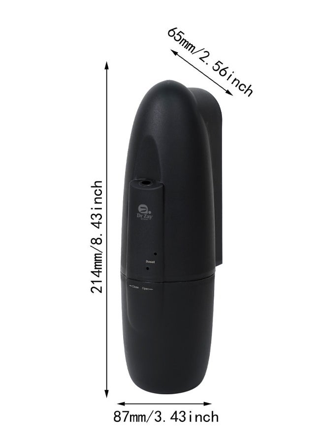 Dr. Zay Scent Wall Plug-in Aroma Diffuser | 100ml Capacity | Covers 100m³ | Waterless Essential Oil Air Plastic Freshener with Timer | Ideal for Home, Hotel, Toilet | CE/RoHS/FCC Certified (BLACK)