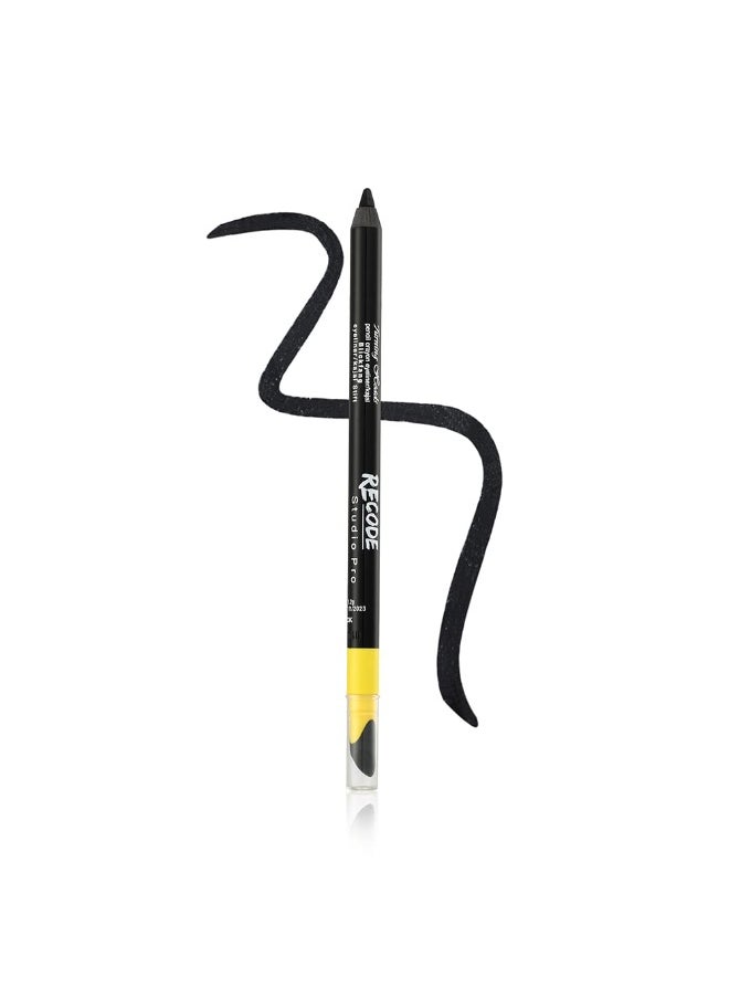 Turning Heads Crayon Gel Matte Eyeliner Kajal Pencil Smudger Long Lasting Waterproof Smudge Proof Black 1.2gm