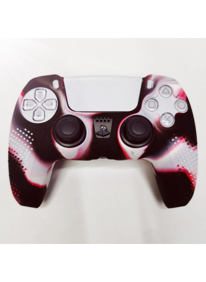 Suitable For Black Myth Wukong PS5 Game Handle Silicone Protective Cover With Non-slip Point Pure Mixed Color Camouflage Wireless-Product Color:Ps5 With Anti-slip Point Solid Color Mixed Color Camouflage-Model:18
