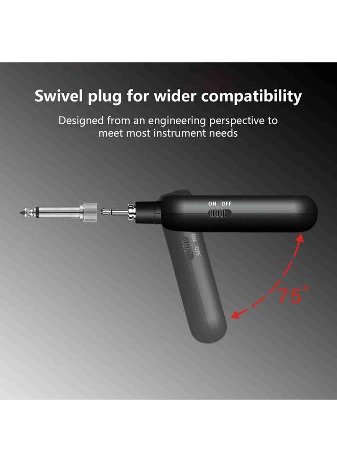 Electric Guitar Wireless Transmitter and Receiver UHF Real Time Transmission Transceiver for Wind Instrument Performance