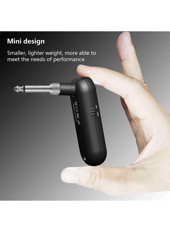 Electric Guitar Wireless Transmitter and Receiver UHF Real Time Transmission Transceiver for Wind Instrument Performance