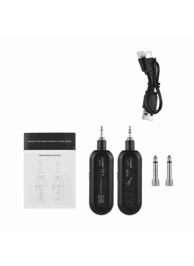 Electric Guitar Wireless Transmitter and Receiver UHF Real Time Transmission Transceiver for Wind Instrument Performance