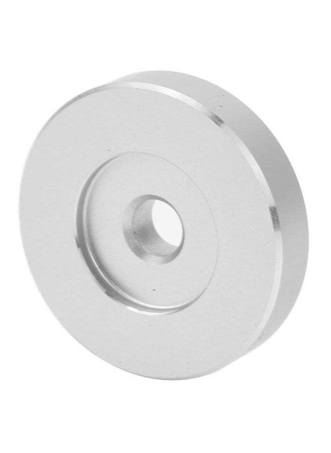 Phonograph Record Adapter Metal Turntable Disc Accessory Replacement Part Silver