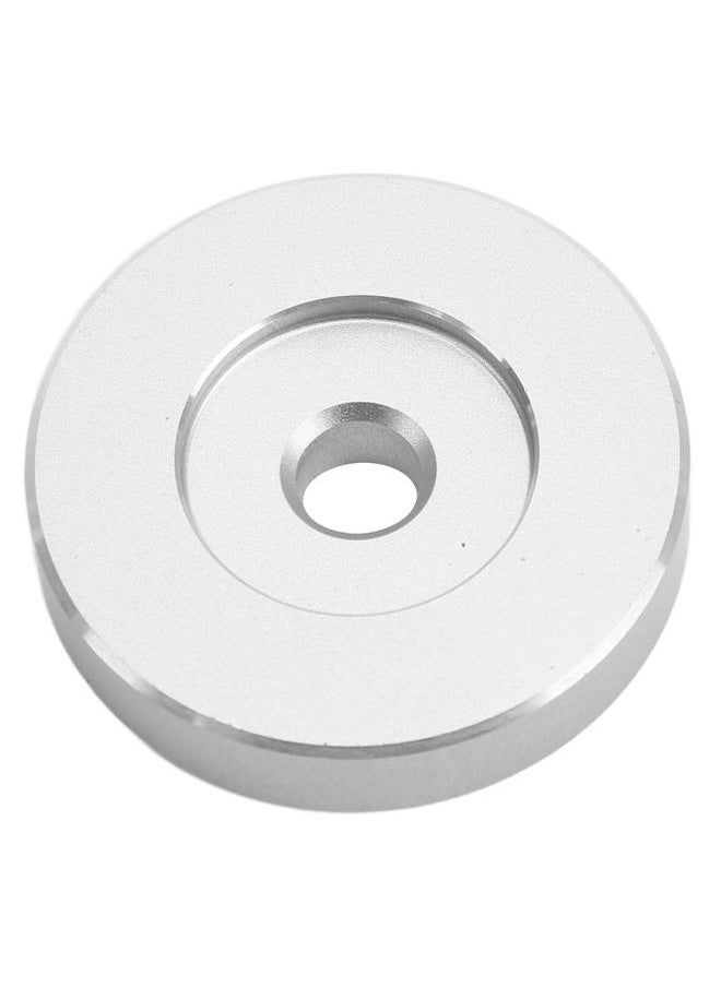 Phonograph Record Adapter Metal Turntable Disc Accessory Replacement Part Silver