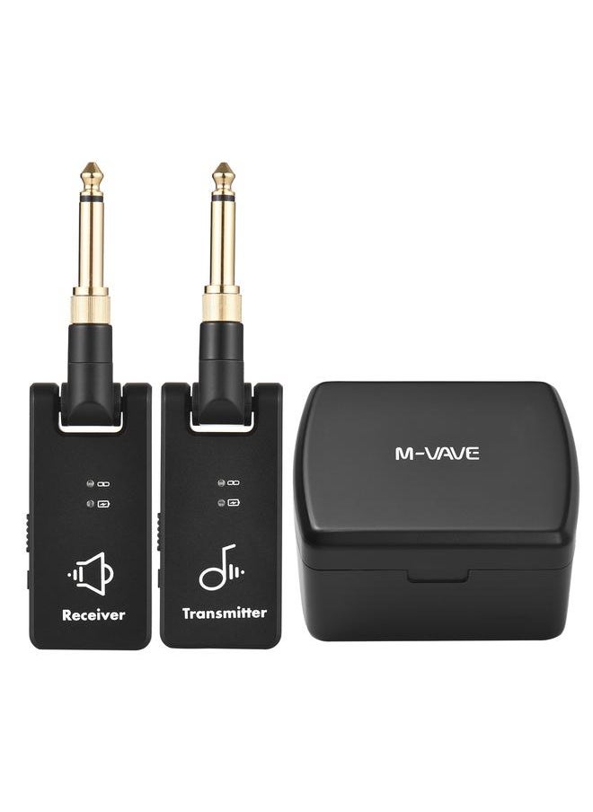 Wireless Transmit System Electric Guitar Receiver Transmitter Built in Battery with Charging Box 3.5mm 6.35mm Plug for Guitar Bass