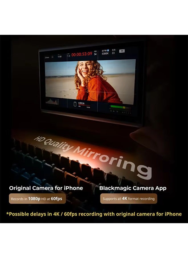 SmallRig Wireless Video Monitor for Phone Vlog Kit with Remote Control 1500mAh Battery for iPhone & Android Mobile Phone 4851