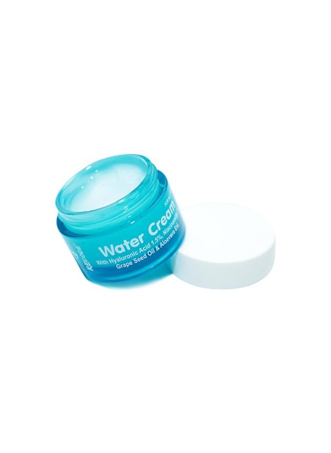 Water Cream 50g Hyaluronic Acid 1.5 Niacinamide 1 Aloe Vera Grape Seed Oil Mineral Oil Paraben Free