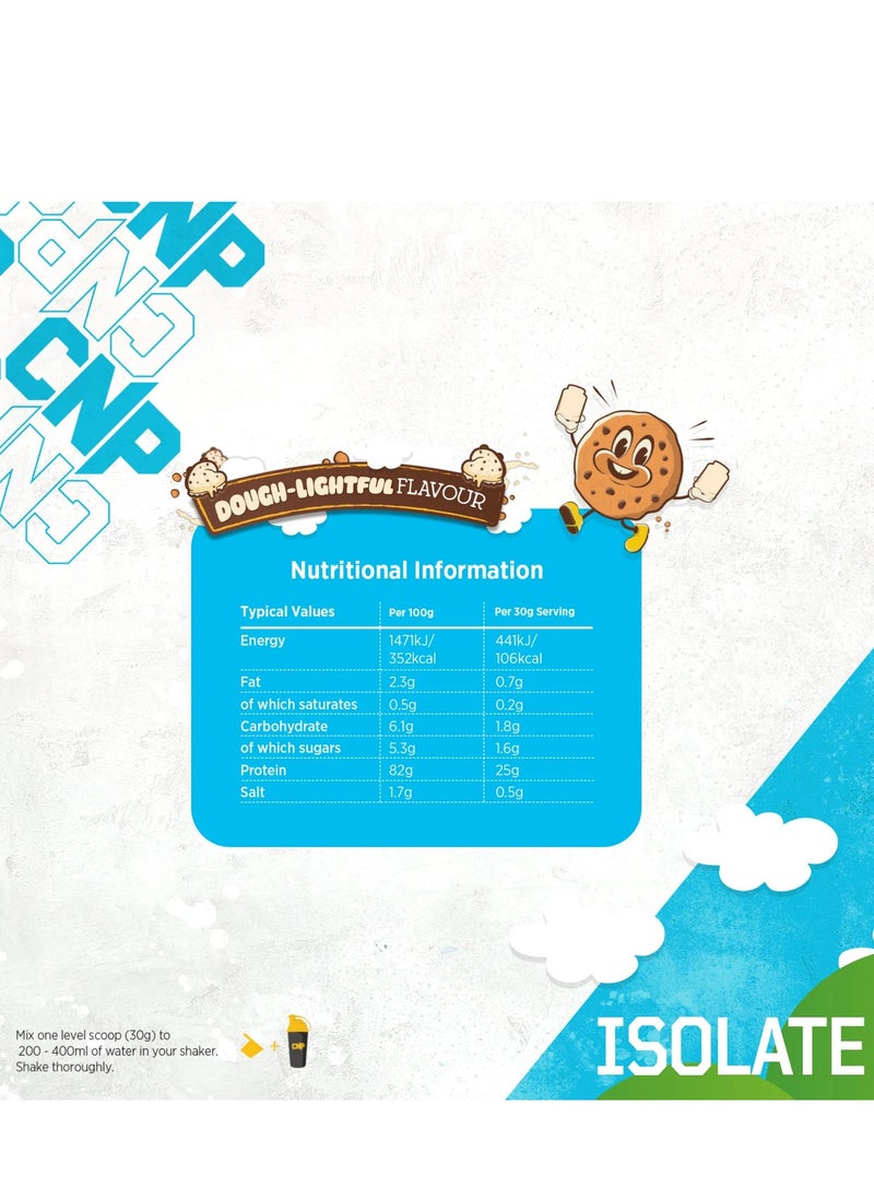 Isolate Premium Whey Protein Isolate 900g (Dough Lightful) 25g Protein Per Serving, Low fat & Sugar
