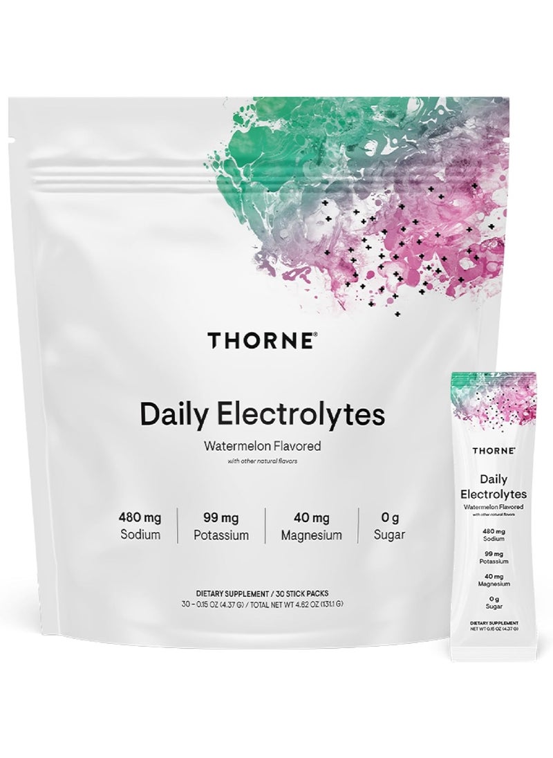 Daily Electrolytes Watermelon Flavored With Other Natural Flavors 480 Mg Sodium 30 Stick Packs 30