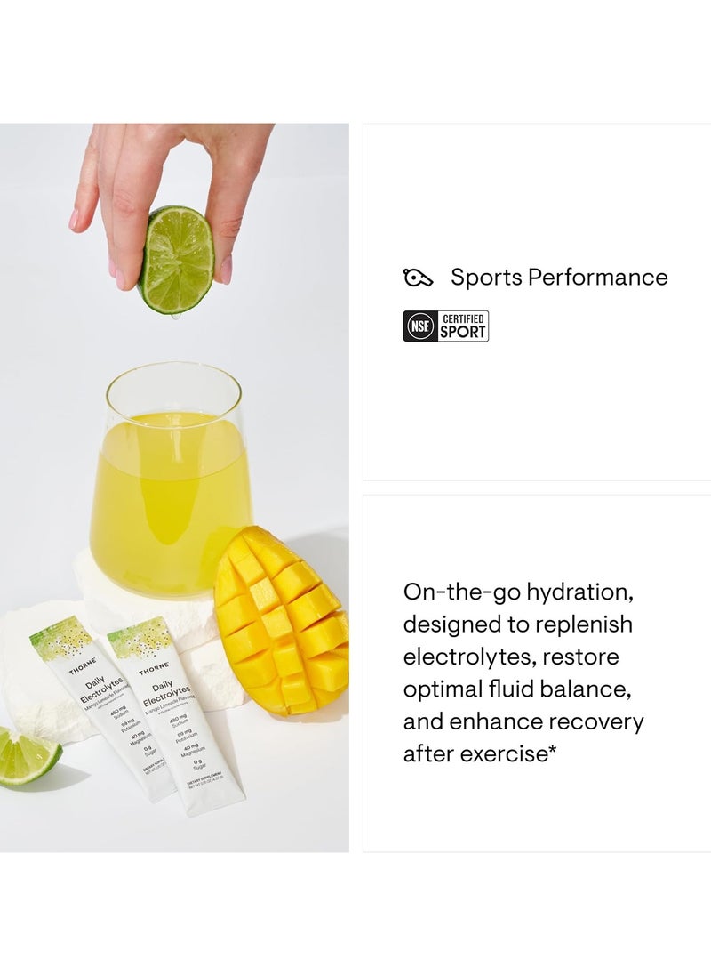Daily Electrolytes Mango Limeade Flavored With Other Natural Flavors Dietary Supplement 30 Stick Packs 30