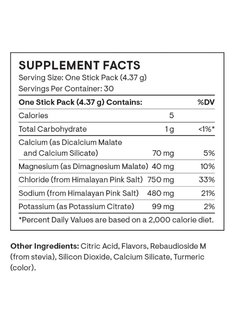 Daily Electrolytes Mango Limeade Flavored With Other Natural Flavors Dietary Supplement 30 Stick Packs 30