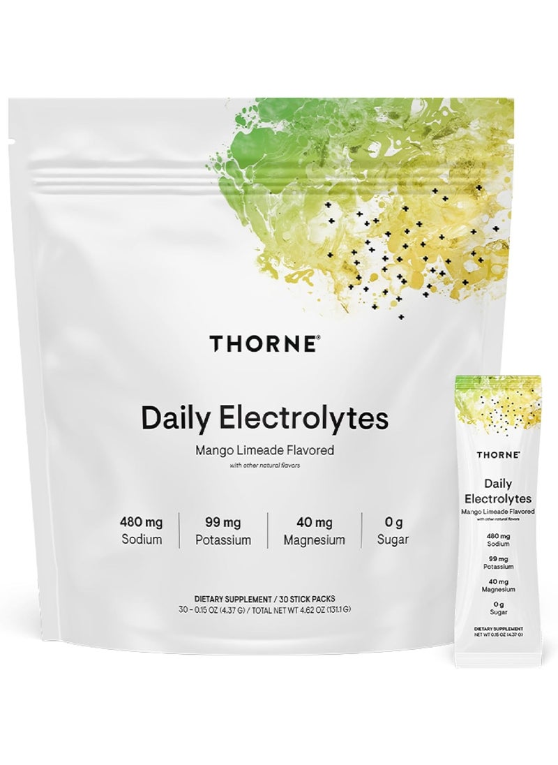 Daily Electrolytes Mango Limeade Flavored With Other Natural Flavors Dietary Supplement 30 Stick Packs 30