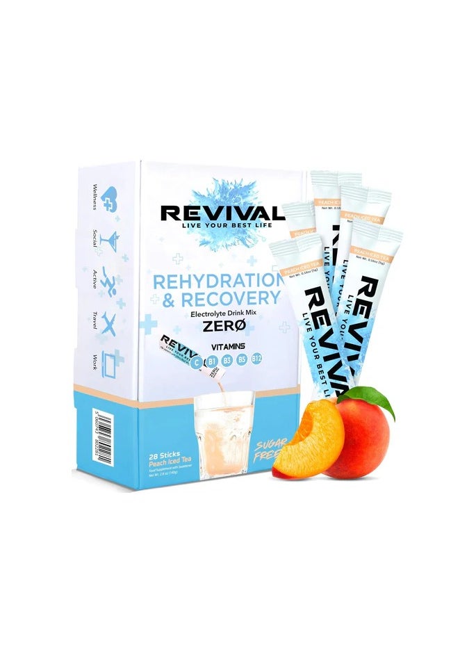 REVIVAL PEACH ICE TEA 28's Serving Pack