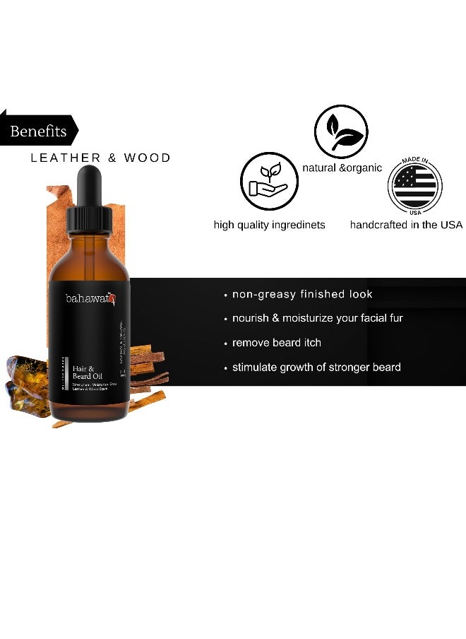 : Premium Beard Oil Conditioner & Softener - Millionaire - 2 ounce - Beard Itch and Dry Skin Relief - Handcrafted from Natural Ingredients - Made in the USA