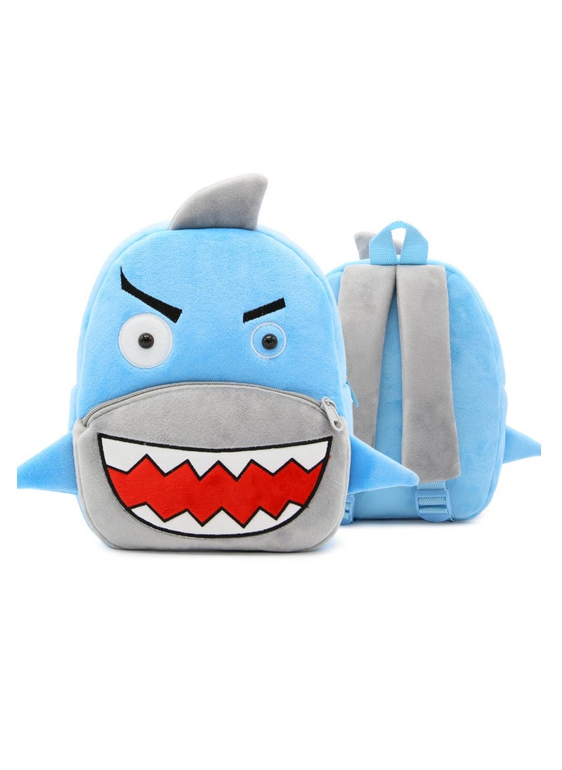 Cute cartoon kids backpack Backpack kindergarten plush backpack animal shark