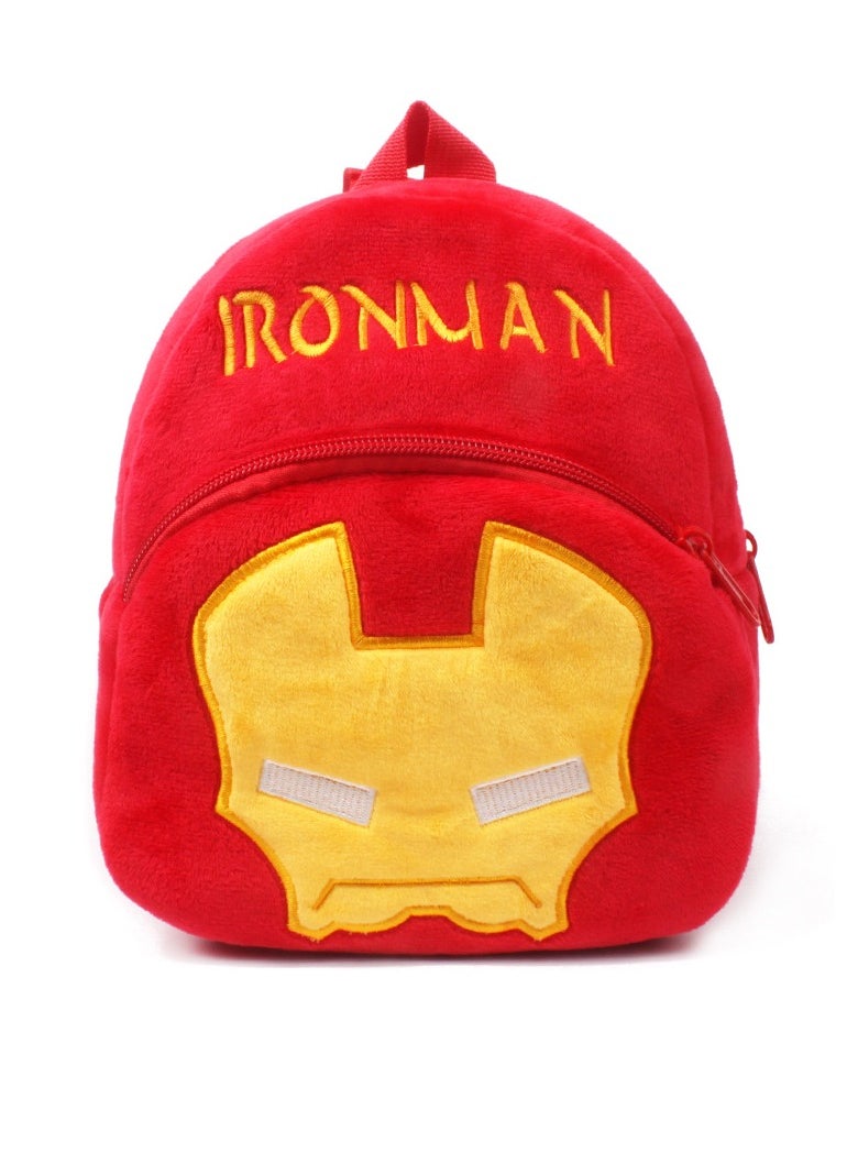 Fire truck 2-4 years old plush children's backpack Toy bag Boys & Girls Kindergarten bag Iron Man