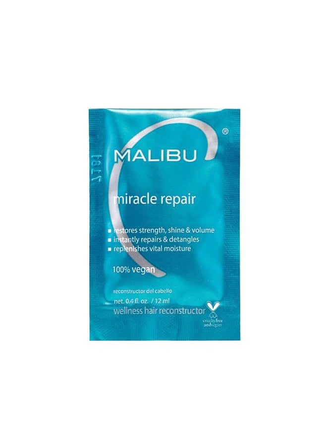 Miracle Repair Hair Reconstructor (1 Packet) - Nourishing Hair Repair Treatment for Weak, Damaged Strands - Flax Protein & Vitamin B5 for Hair Strength