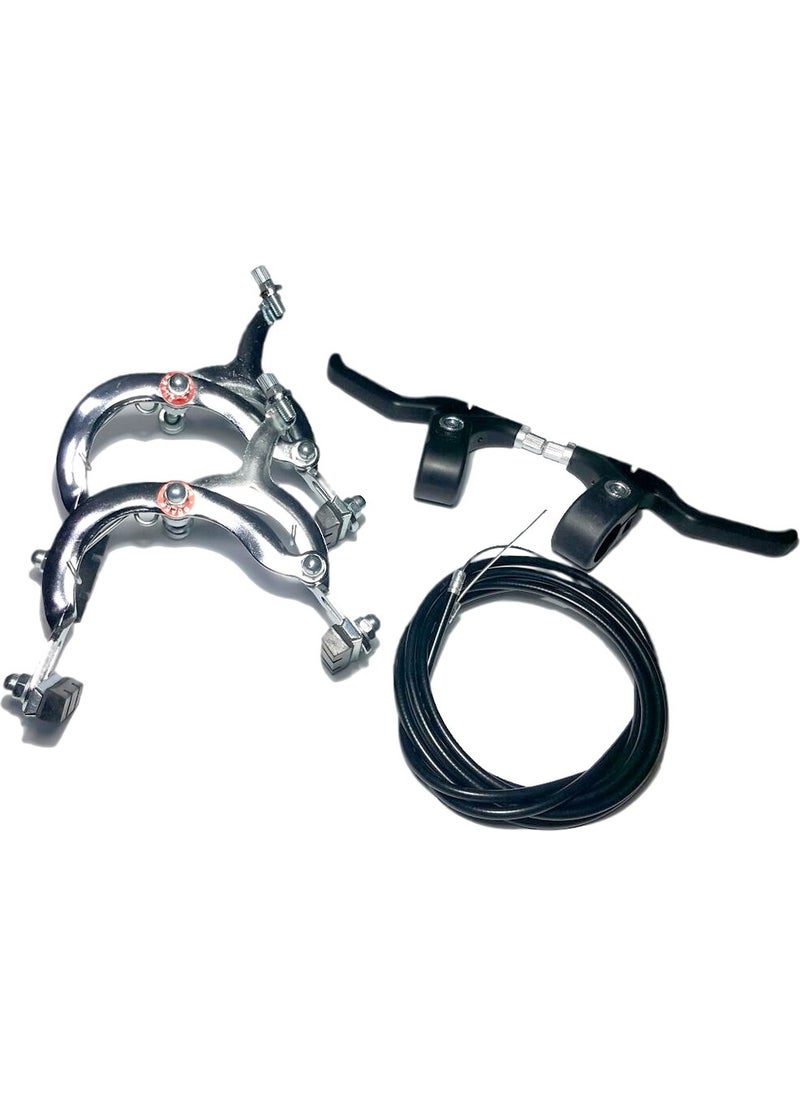 Bicycle Brake Set Bmx Chrome Complete Set