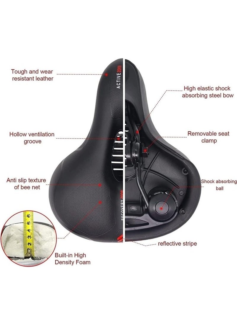Bicycle Saddle Air Channeled Elastomer Spring Soft Texture