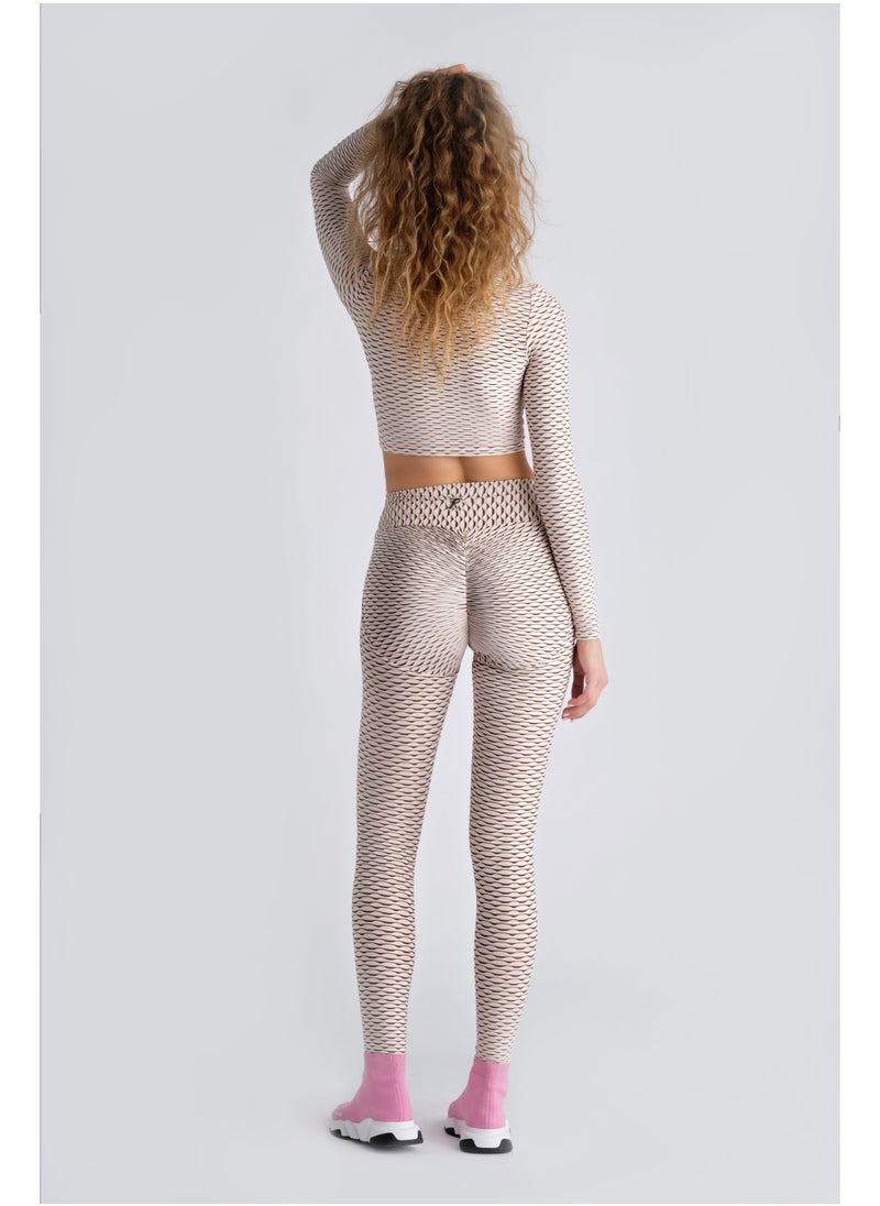 3D Leggings - Ivory