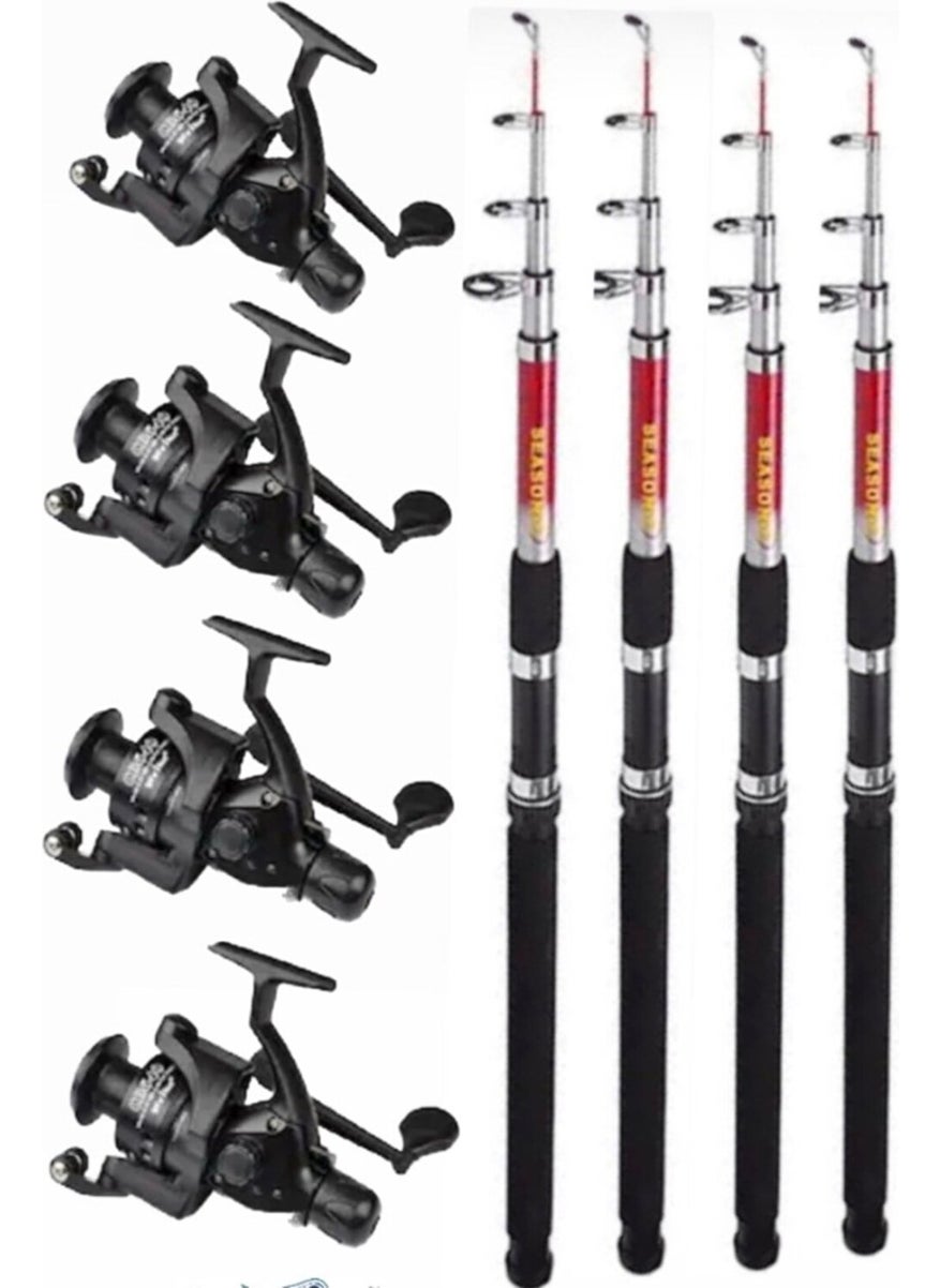4-Piece Full Set of Hobby Shore Fishing Rods