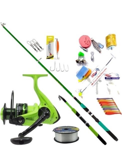 Green Remixon Machine 360 ​​Rod Fishing Rod Set