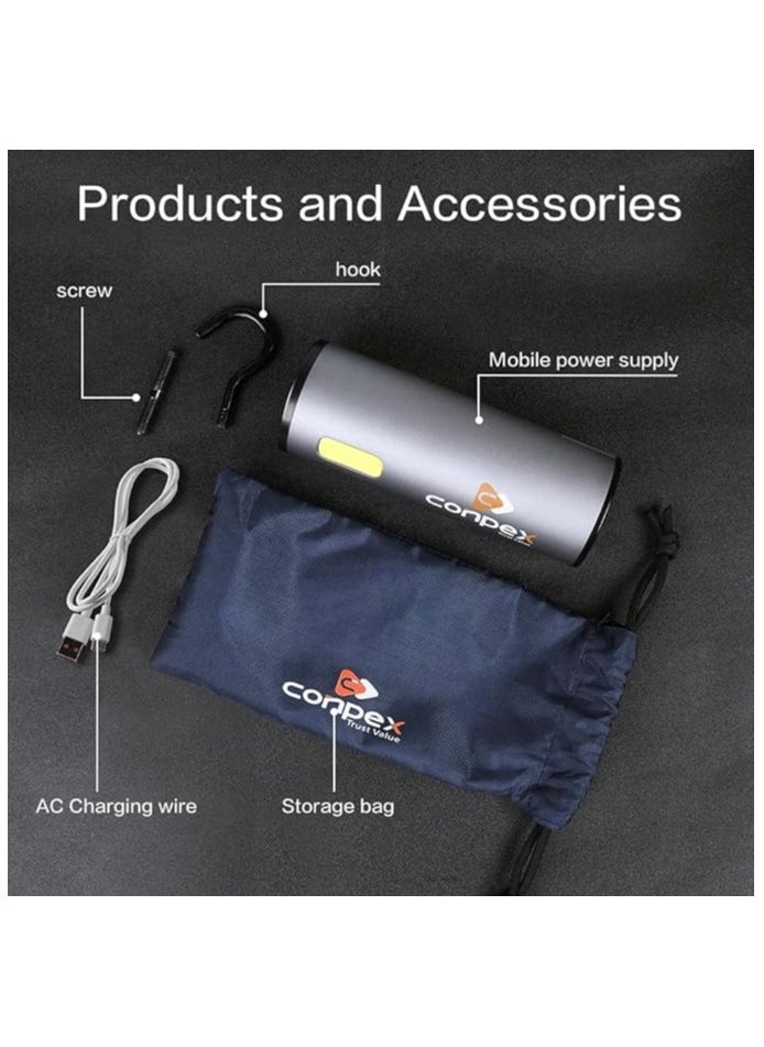 Multi-functional Portable Power Supply – USB Rechargeable 12W Emergency Light for Camping, Tents & Outdoor Use