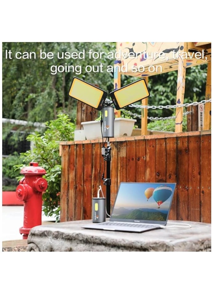 Multi-functional Portable Power Supply – USB Rechargeable 12W Emergency Light for Camping, Tents & Outdoor Use