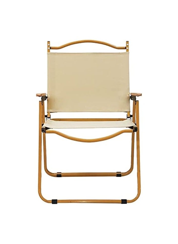Camping Folding Ultralight Chair Outdoor Furniture Backpacking Chair with Wooden Handle Aluminum Bracket Stable Collapsible Camp Chair for Outdoor Hiking,Fishing,Picnic,Travel