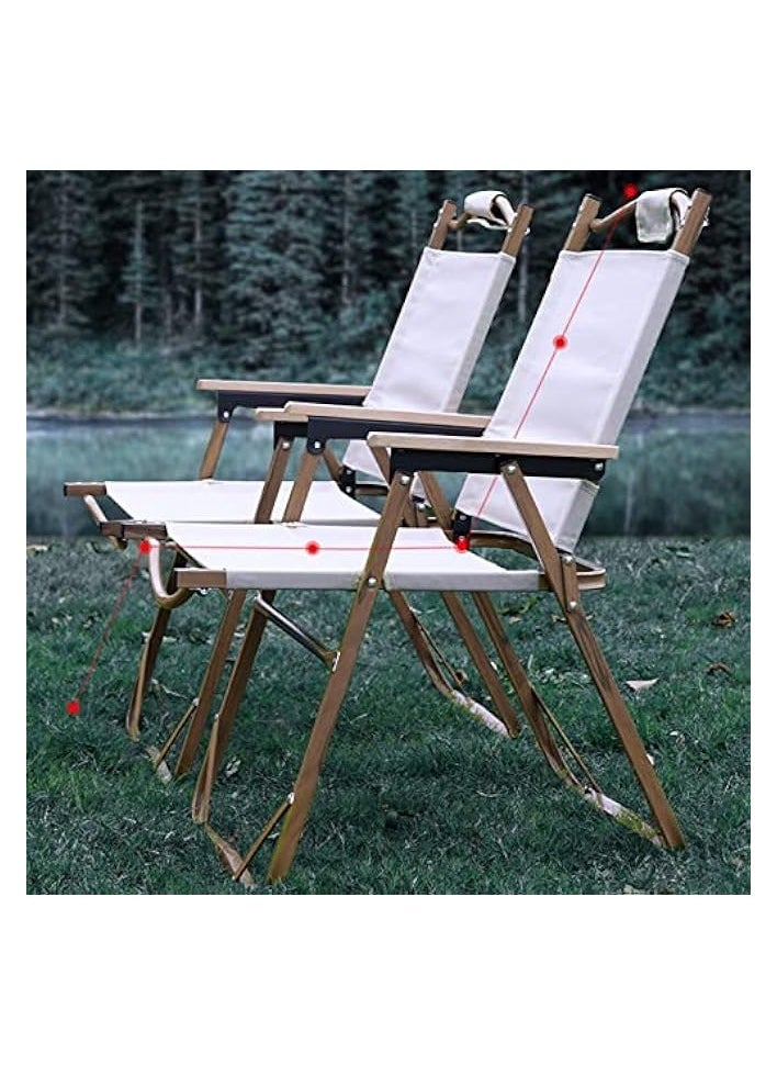 Camping Folding Ultralight Chair Outdoor Furniture Backpacking Chair with Wooden Handle Aluminum Bracket Stable Collapsible Camp Chair for Outdoor Hiking,Fishing,Picnic,Travel